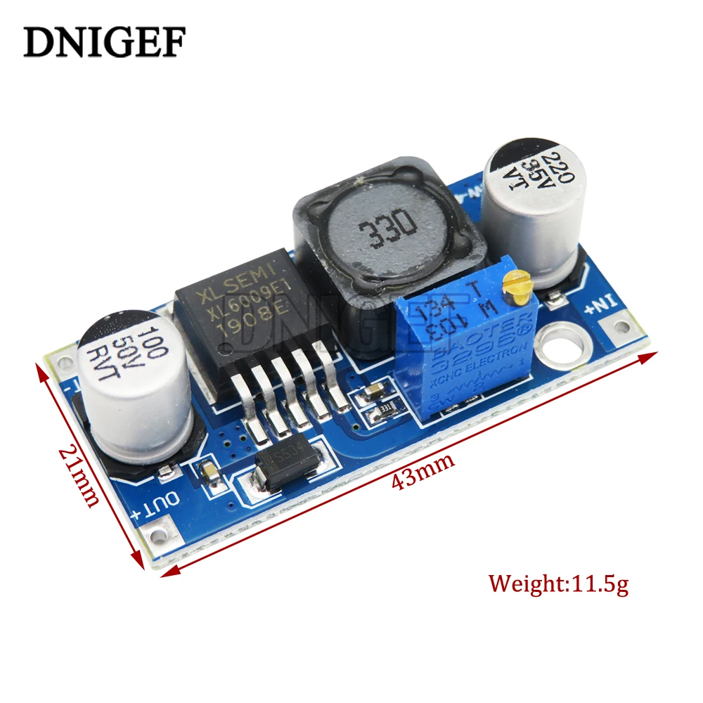 DC-DC XL6009 Auto Adjustable Step Up Step Down  Boost Buck Converter Module Solar 1.25-36V Voltage Board Switch