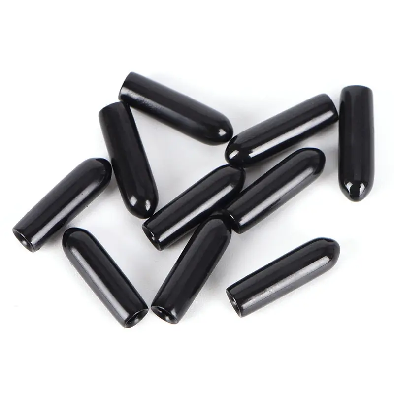 10PCS 3-8mm End Cap PVC Plastic Cable Wire Thread Waterproof Cover Vinyl End Cap PVC Rubber Steel Pole Tube Pipe Protecting