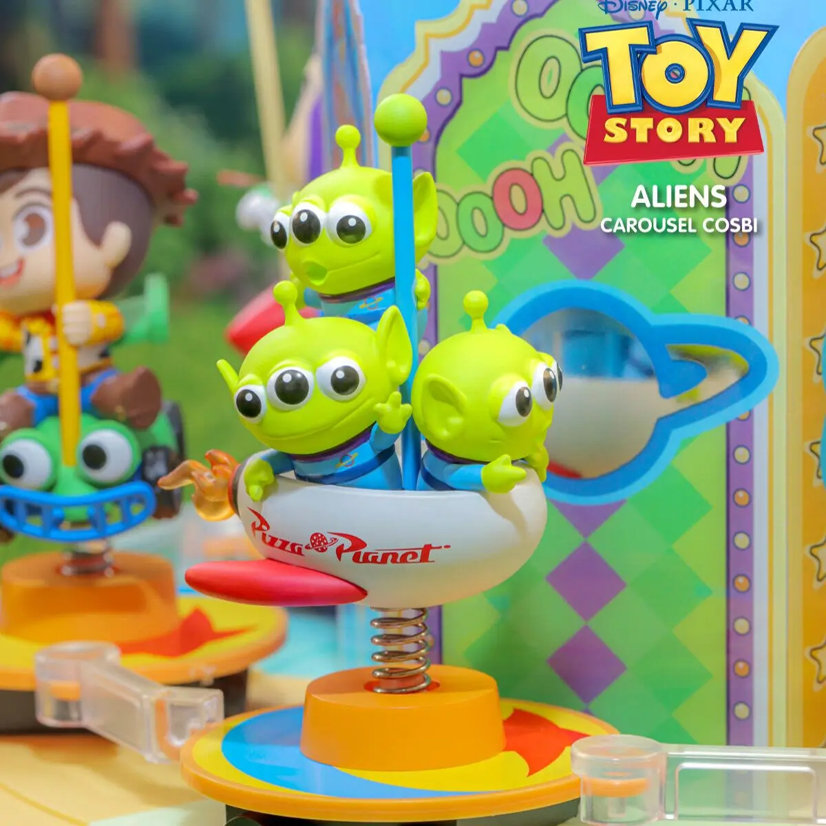 

New Hot Toys Disney Pixar Toy Story Carousel Cosbi Series Blind Box Figure Connectable Ornament Trendy Collectible Customized