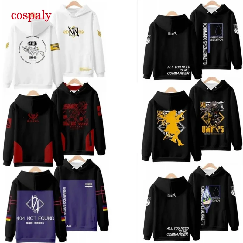 A Hot Game Girls Frontline 3D Print Oversized Women/Men Hoodie Sweatshirt AR15 404 UMP45 HK416 UMP9 Cosplay Costume