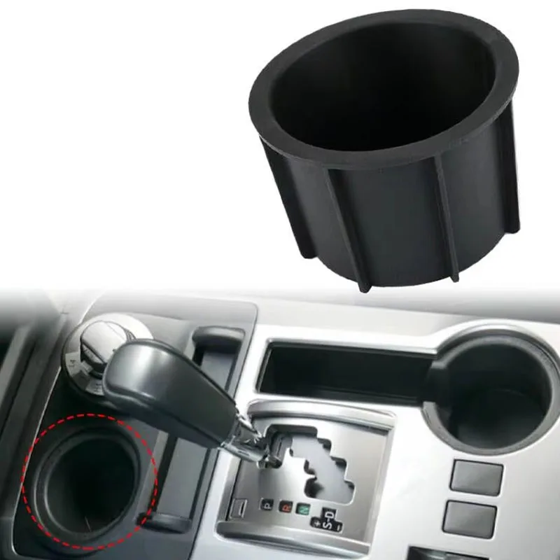 

66991-35030 Center Console Cup Holder Insert For 4RUNNER TOYOTA 2014 2015 2016 2017 2018 2019 2020 2021 Black Left Front Replace