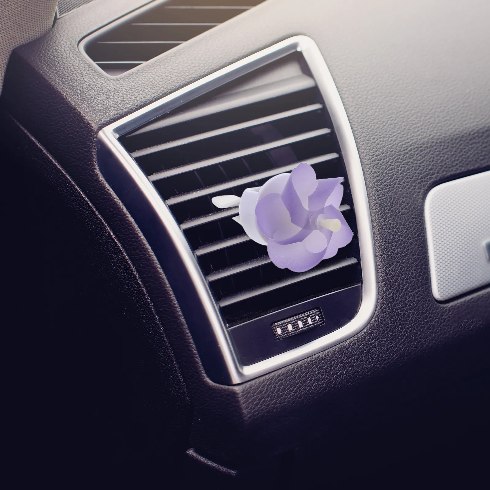 3Pcs Rotatable Windmill Air Freshener Clip Car Vent Flower Maple Leaf Decoration Cute Car Smell Air Conditioning Clip Interior