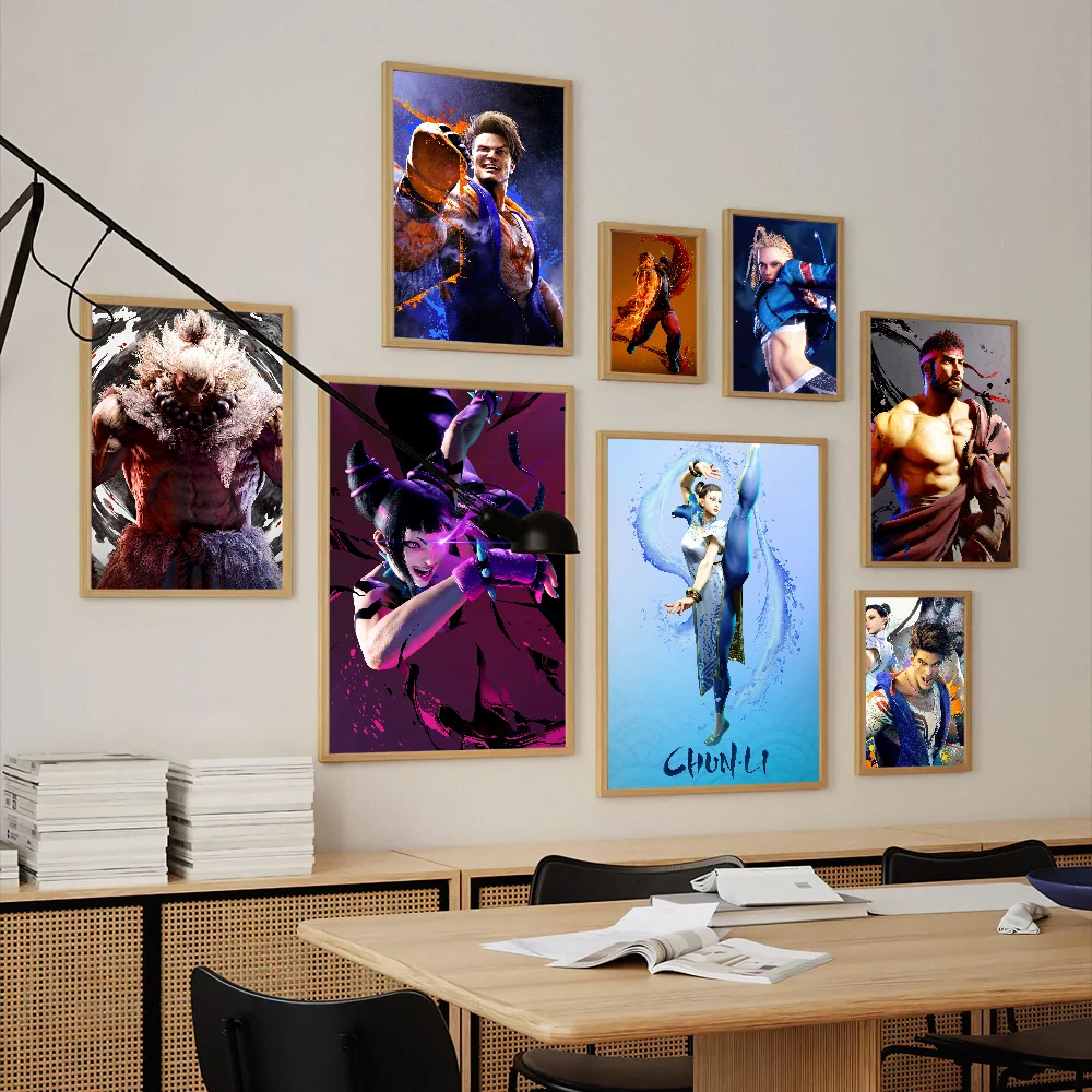 Game Streets F-Fighter 6 Poster Prints Wall Pictures Living Room Home Decoration