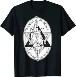 New Limited As Above So Belows Alchemys Symbol Occult Pagan Gothsatanics T-Shirt