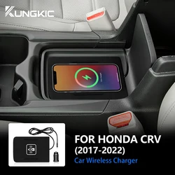 Support de téléphone portable sans fil pour Honda Crv, charge rapide de voiture, carte de chargeur, installation facile, 15W, 2017, 2018, 2019, 2020, 2021, 2022