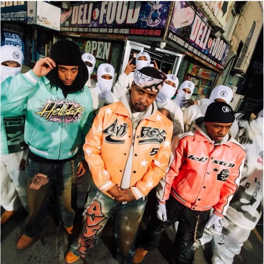 

Aviins Hell Star Jaet 50-летие, ограниченная серия, модная мотоциклетная вышивка, кожаный джет, повседневное тепло