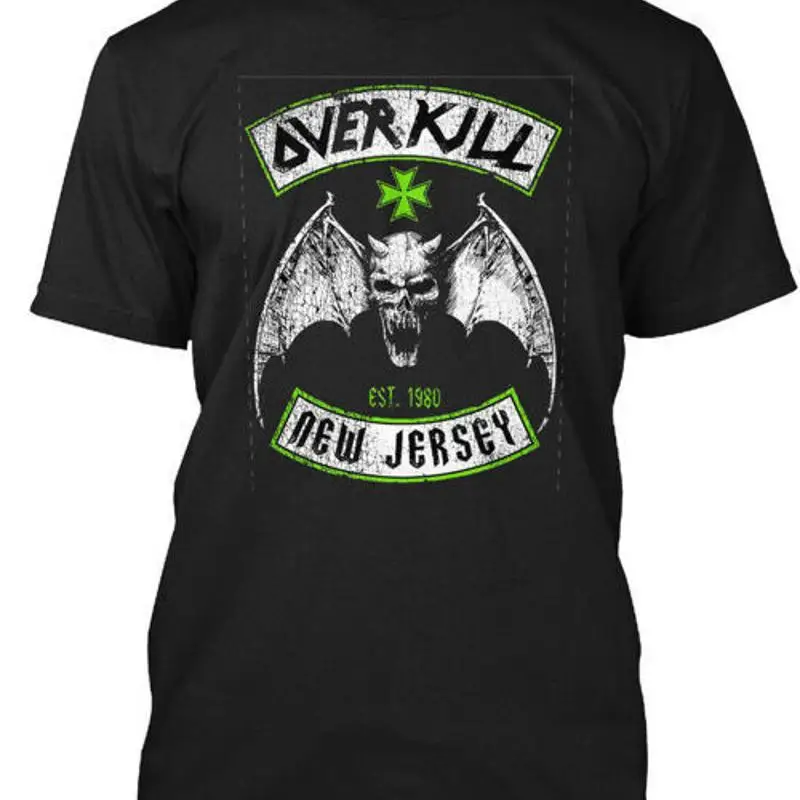 Overkill Skull Bat Over Kill Est 1980 New Jersey T Shirt Made In Usa S To 5Xl