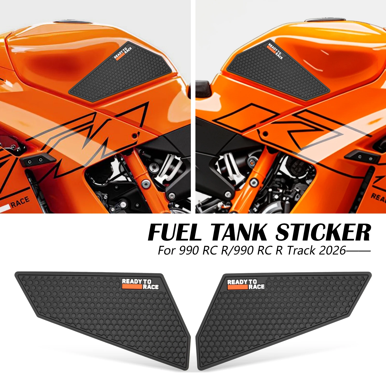 For KTM 990 RC R 2026 990RCR 990RC R Track 2026 Motorcycle Tank Pad Protector Sticker Decal Gas Knee Grip Tank Traction Pad