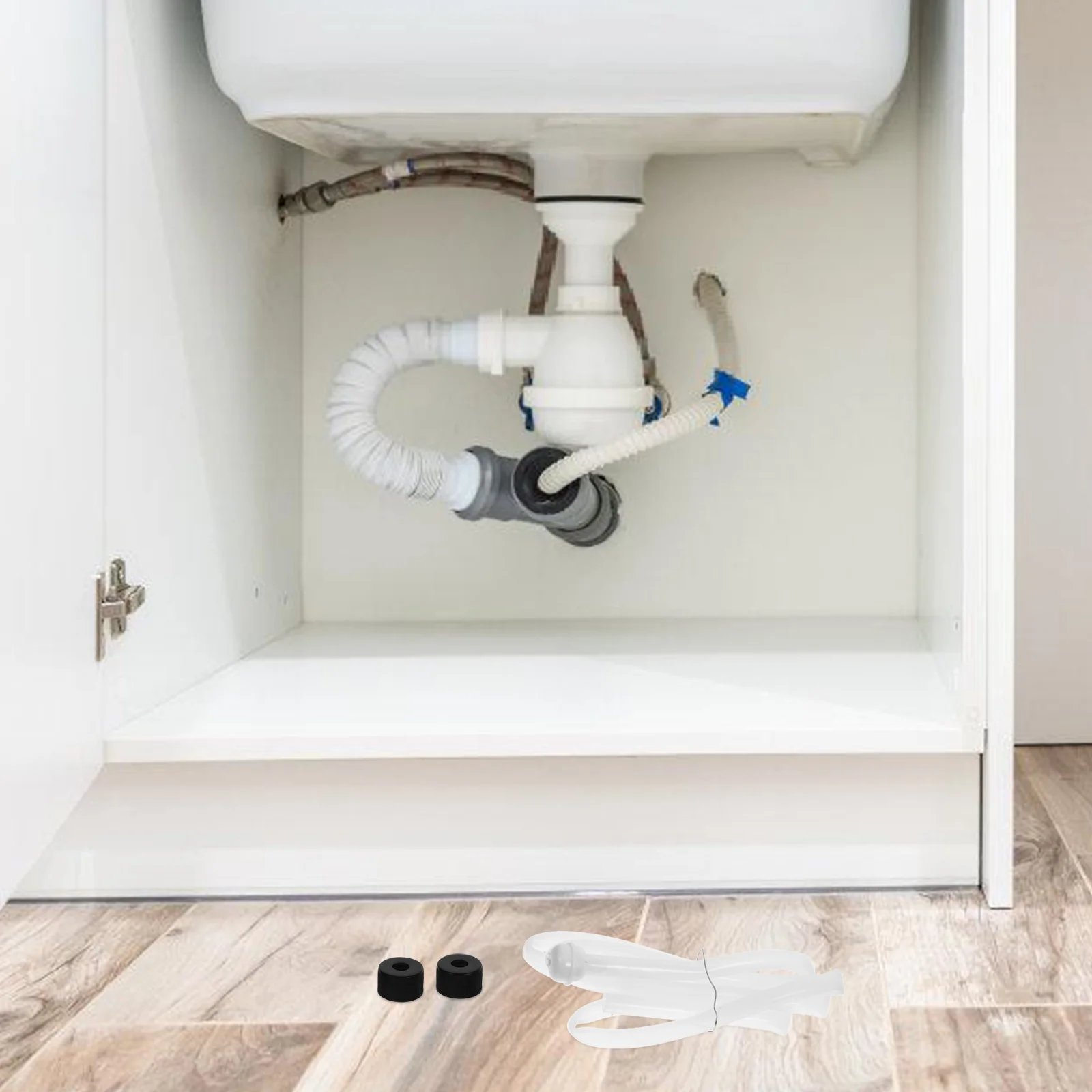 Kit tubo di prolunga per dispenser di sapone per cucina, pompa per lavello liquido, gomma in acciaio inossidabile