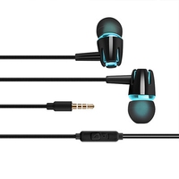 Wired Earphone In-Ear Sports Walking Video Portable Pocket Travel Smartphone Universal Headphones with 3 5mm Jack