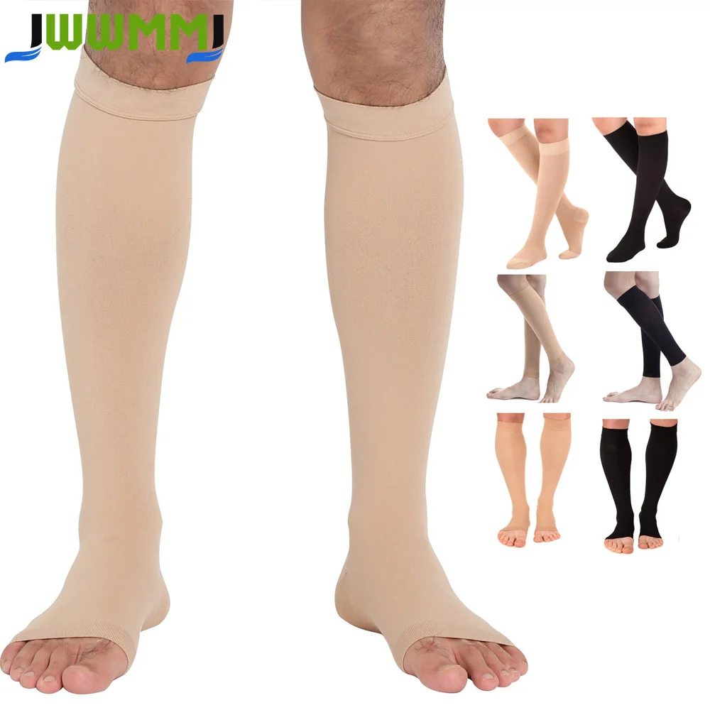 1Pair Calf Compression Sleeves, Running Leg Compression Sleeve 20-30mmHg Compression Socks for Shin Splint For Men Women