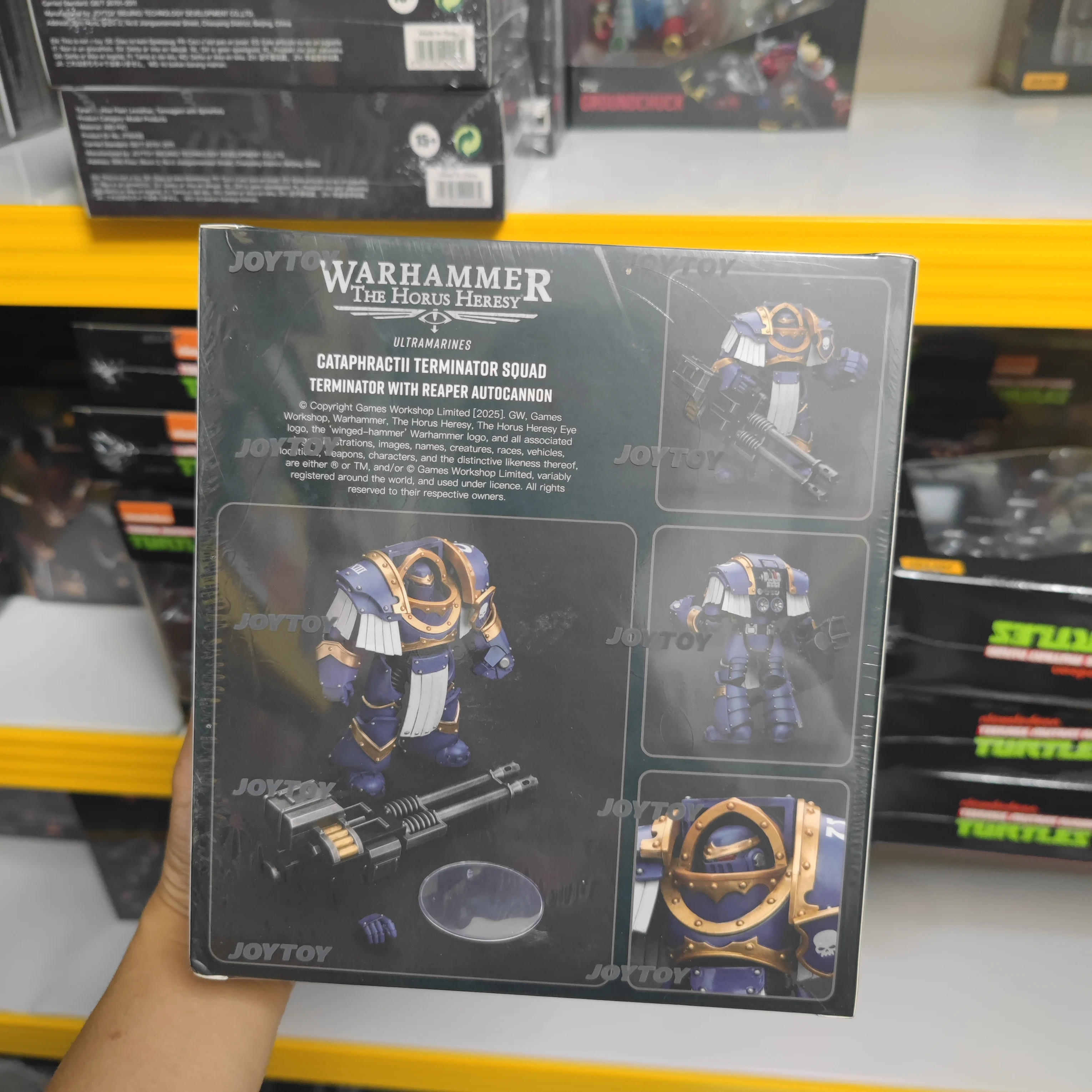 

【JOYTOY】Warhammer 40K Ultramarines Cataphractii Terminator Squad 3 шт. Коллекция игрушек 1/18 Фигурка