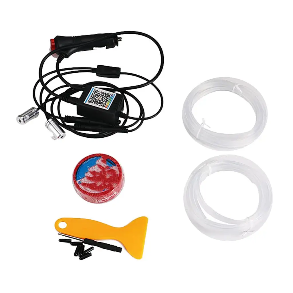 

Автомобильные светодиодные ленты, многоцветные внутренние автомобильные фонари RGB, оптоволоконные, комплекты окружающего освещения и пульт дистанционного управления