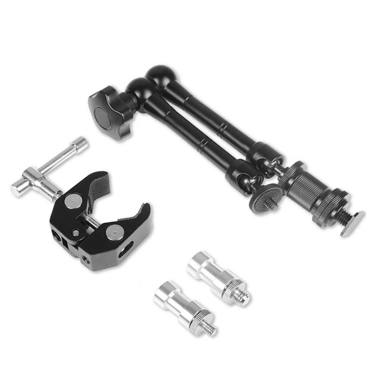 

4X Magic Arm With Super Clamp 11 Inch Articulating Friction Crab Clamp With 1/4 Inch And 3/8 Inch Thread For Dslr Camera-A74Z