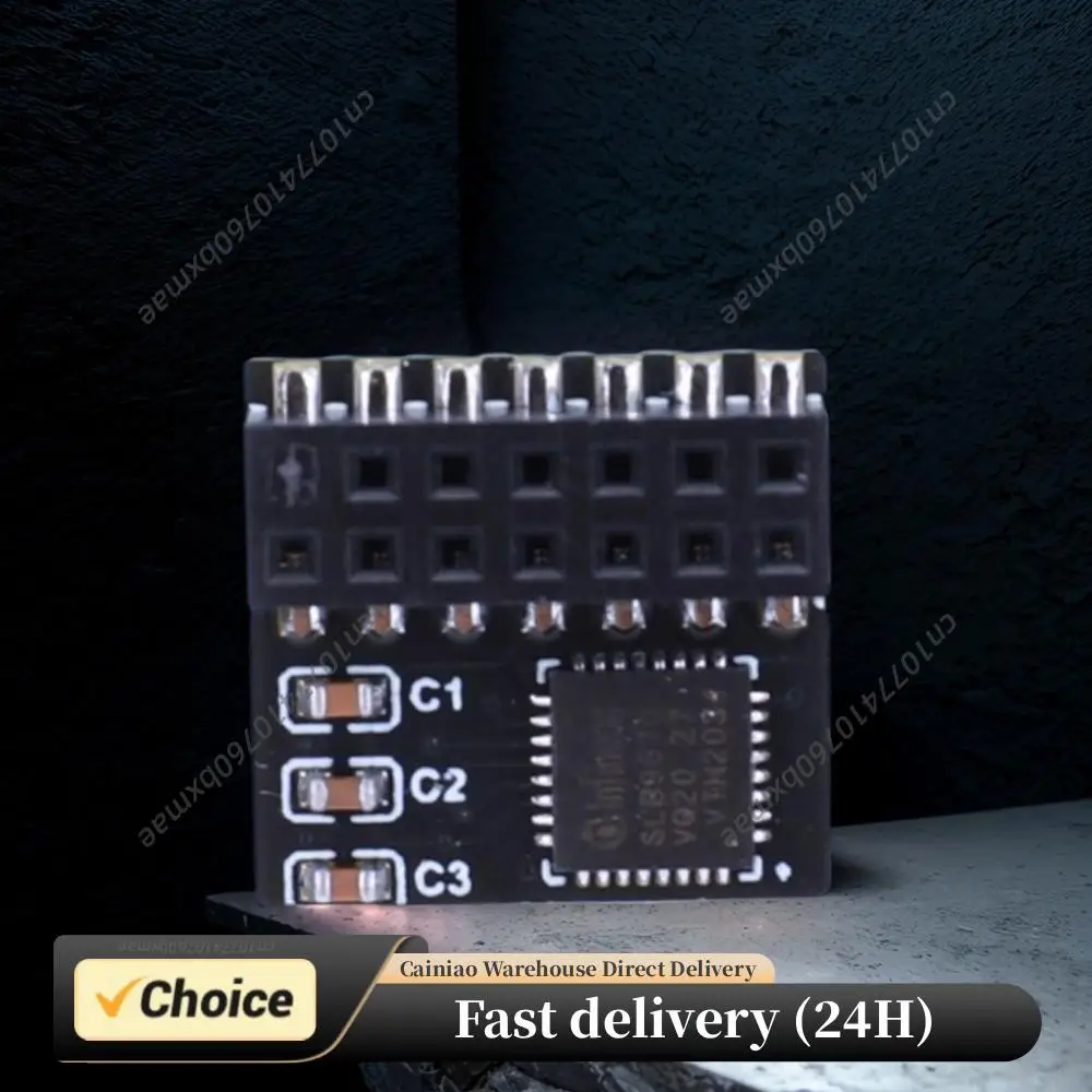 

Модуль безопасности с шифрованием TPM 2.0, 14-контактный SPI-модуль безопасности TPM2.0, портативная удаленная карта TPM 2.0 для материнских плат ASUS