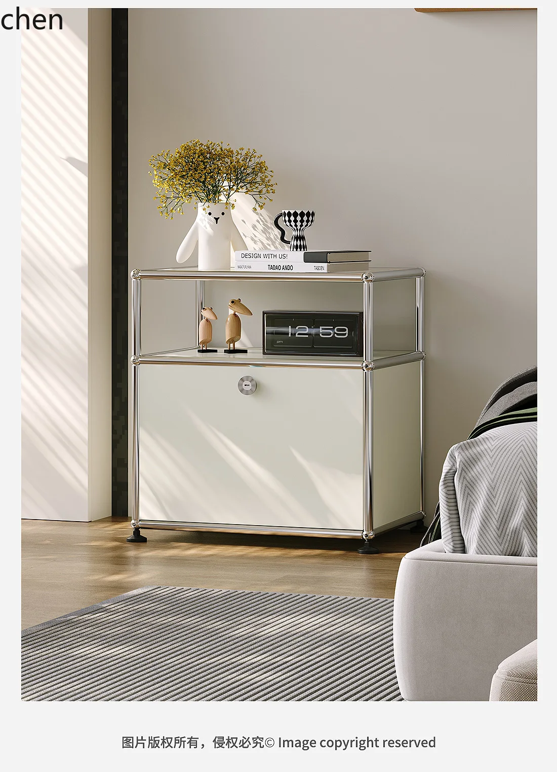 

QZT bedside storage cabinet Bedroom bedside sofa side cabinet