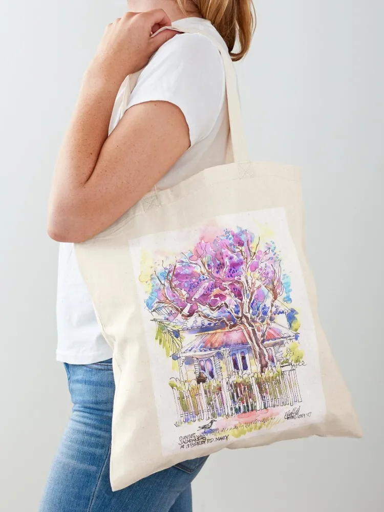 

Jacarandas in October Tote Bag sac pour femme shopping cart bags Women's tote bag tote bag custom