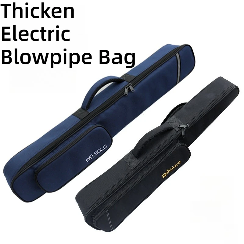 Oxford Cloth Electric Blowpipe Bag Thicken Shockproof Waterproof One-shoulder Portable Blowpipe Bag Musical Instrument Accessory