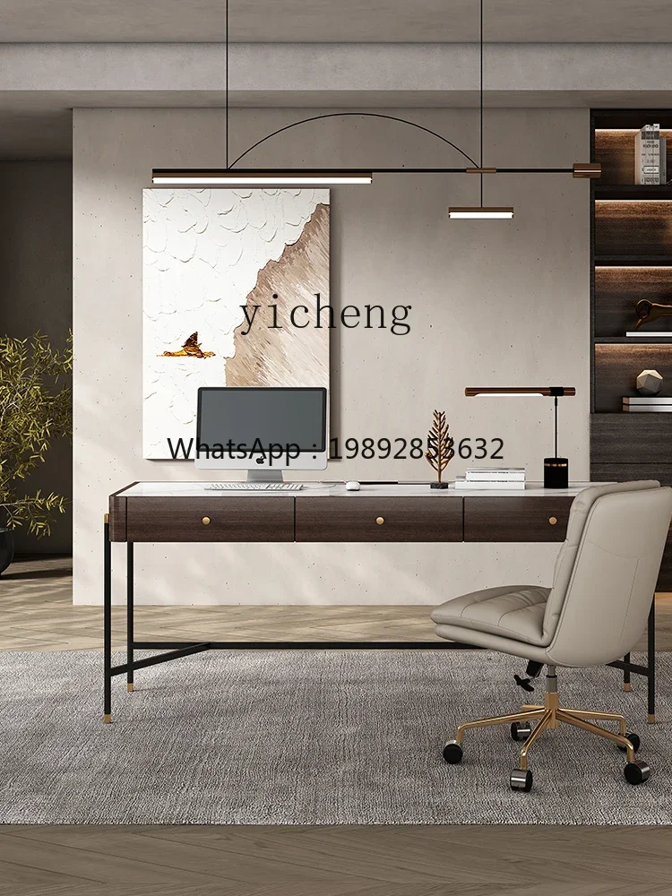 AB  Modern Study Home Long Writing Desk Light Luxury Minimalist High-End Computer Desk