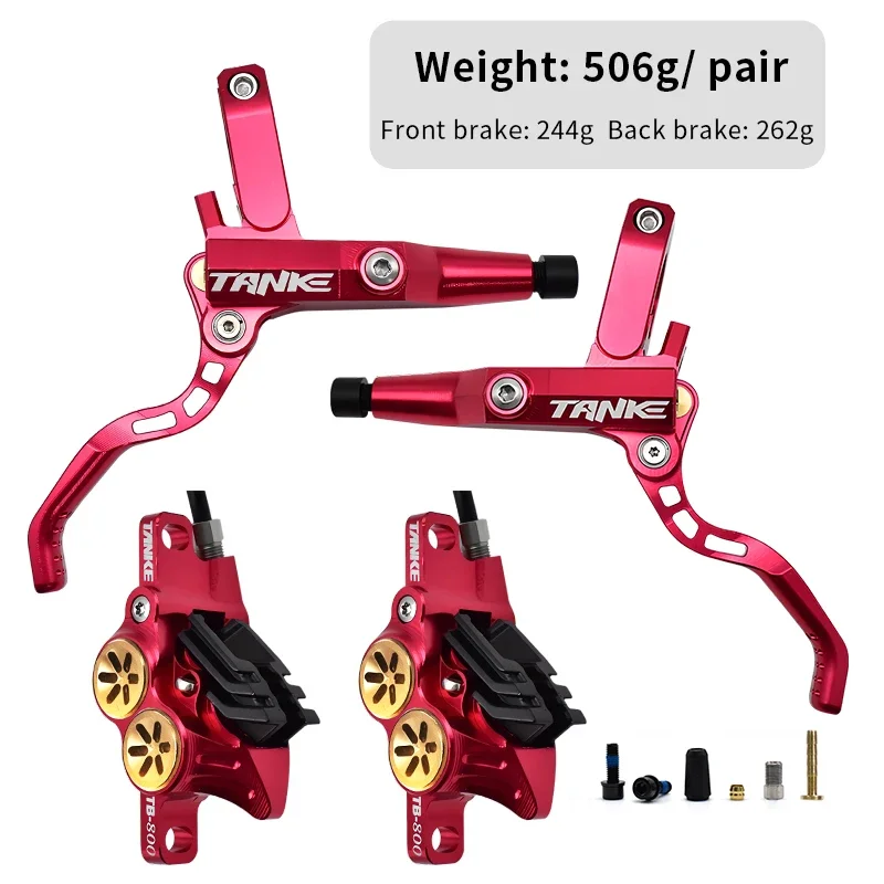 TANKE MTB 4ピストン油圧ディスクブレーキ 900/1700mm 4ピストン樹脂