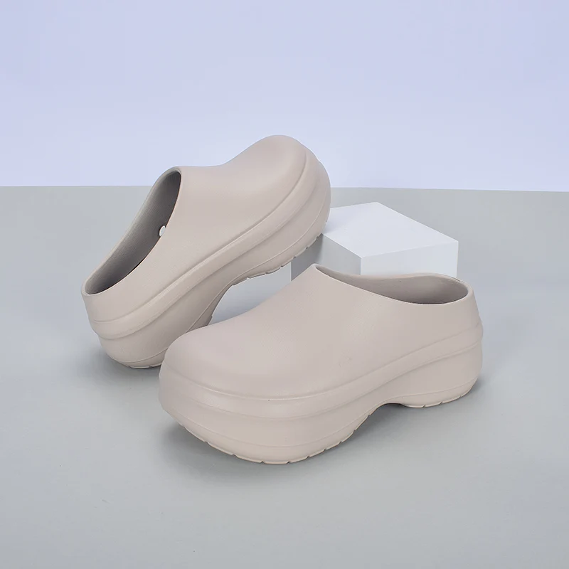 Outdoor Casual Shoes Comfortable Thick Bottom EVA Slippers Anti-slip Wear-resistant Men's And Women's Flat Shoes