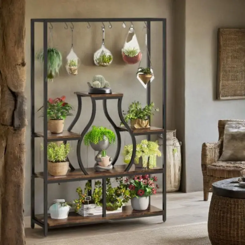 

Multi-layer wrought iron flower stand indoor living room flower rack balcony succulent