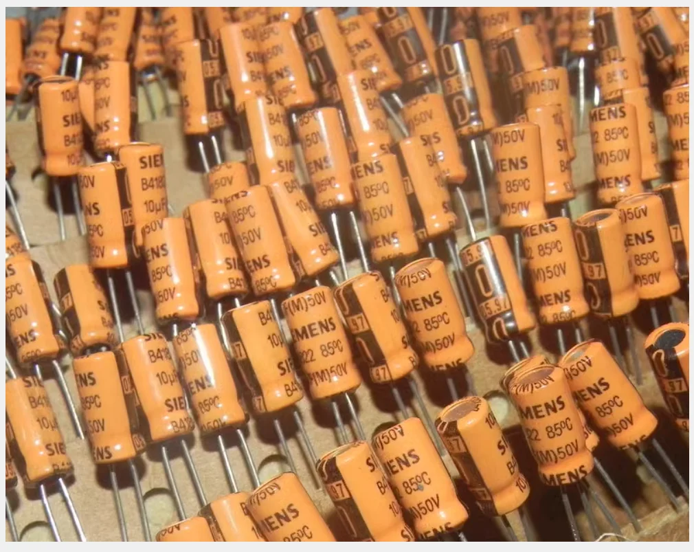 10PCS/LOT 50V 10UFDigital Grinder Direct Insert High-End Audio Aluminum Electrolytic Capacitor, Orange Electrolyte, Volume5*11mm