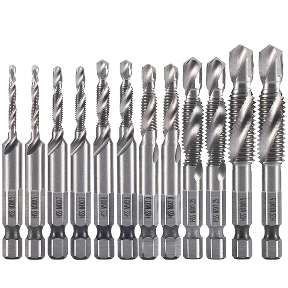 

Compound Tap M To M Chip Clearing Compound Tap Drill Spiral Flutes HSS Hole Tapping Chamfering Package Content