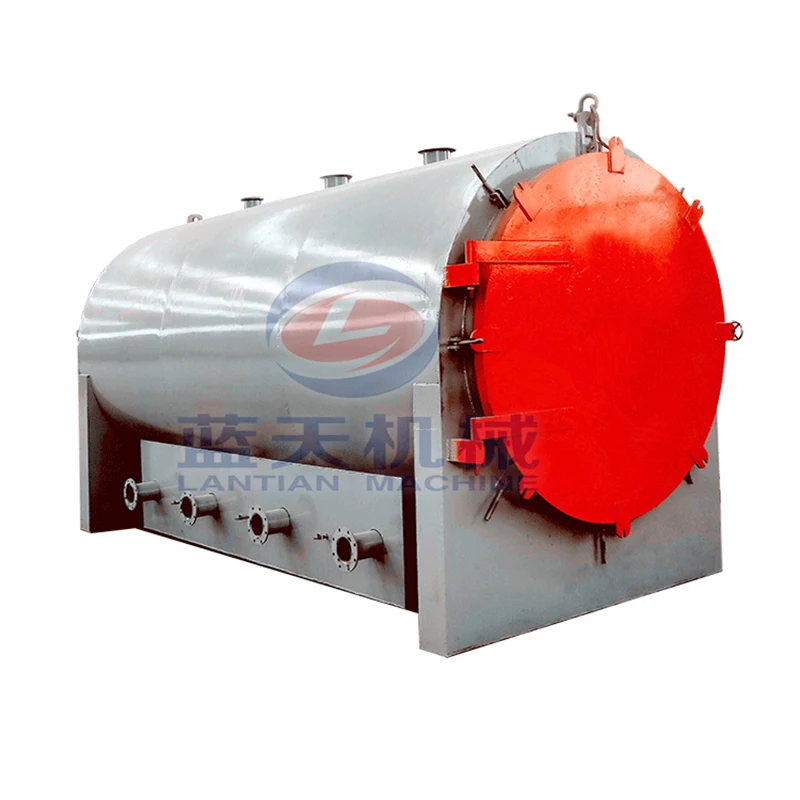 Horizontal Wood Sawdust Wood Log Bamboo Charcoal Carbonization Furnace Machine