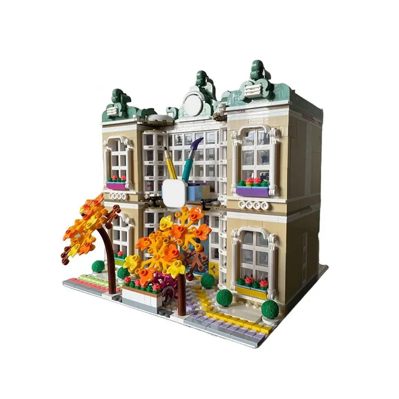 Ensemble de blocs de construction modulaires MOC Art School, 1789 pièces, Design classique, amusant pour les enfants et les adultes, assemblage facile!