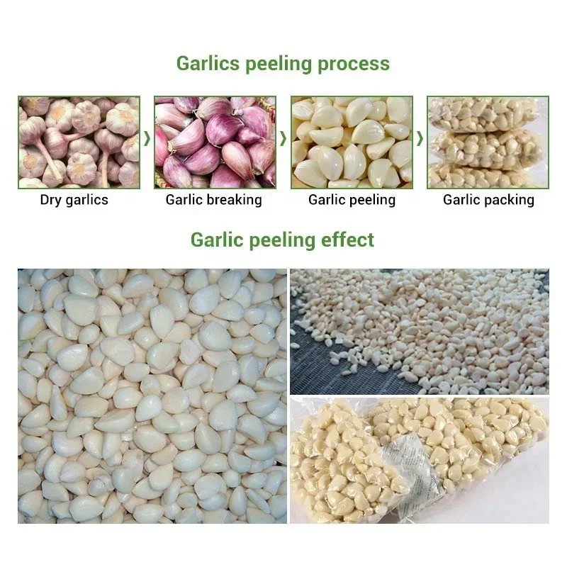 Industrial Garlic Split Peel Peeler Machine Product Line