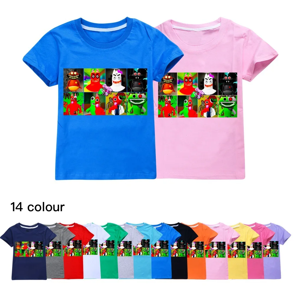 Garden of Banban T Shirt Kids Clothes Boys Pure Cotton T-shirts Toddler Girls Short Sleeve Casual Top Children's Clothing