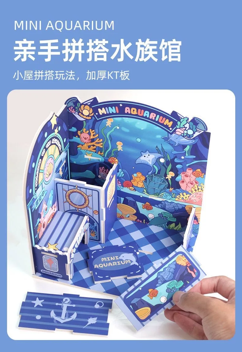 Mini-Aquarium-DIY-Set – handgefertigtes Mikrolandschaftsspielzeug für Kinder, als Geschenk