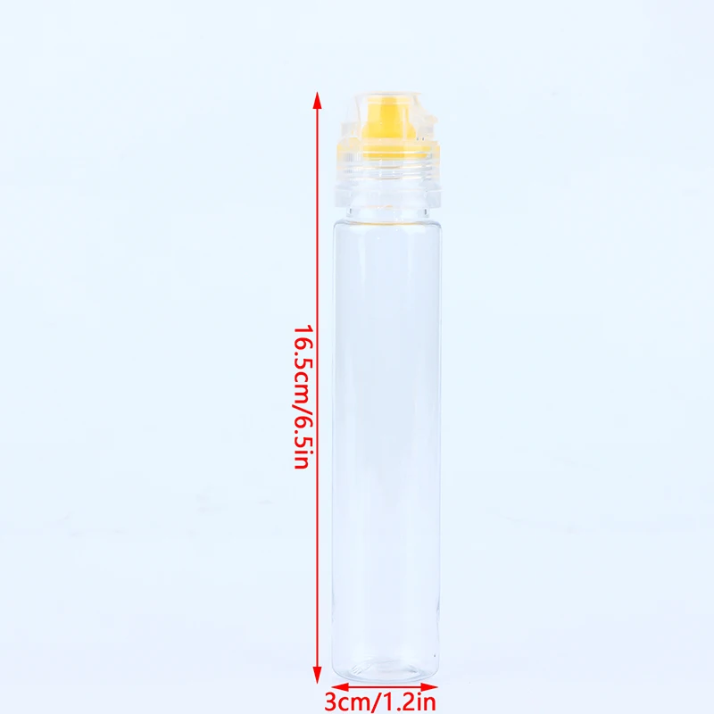 1 pz portatile da viaggio 130ml Dispenser di miele antigoccia punta dell'ago bottiglia aceto olio sciroppo spremere contenitore applicatore con coperchio