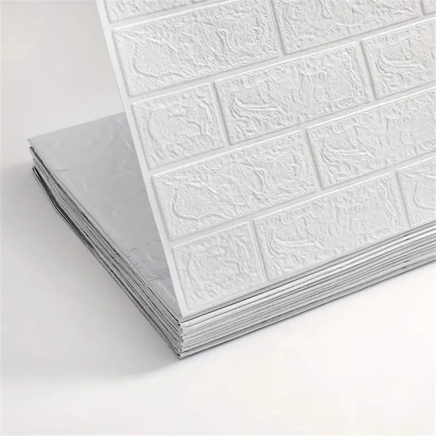 70cm*1m Modern Home 3D Brick Pattern Wall Sticker DIY Self-Adhesive Panel Waterproof Living RoomDecor Wallpaper Home Decoration