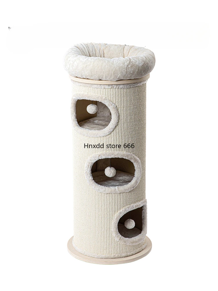 Cat climbing frame integrated sisal bucket multi-layer cat nest winter warmth