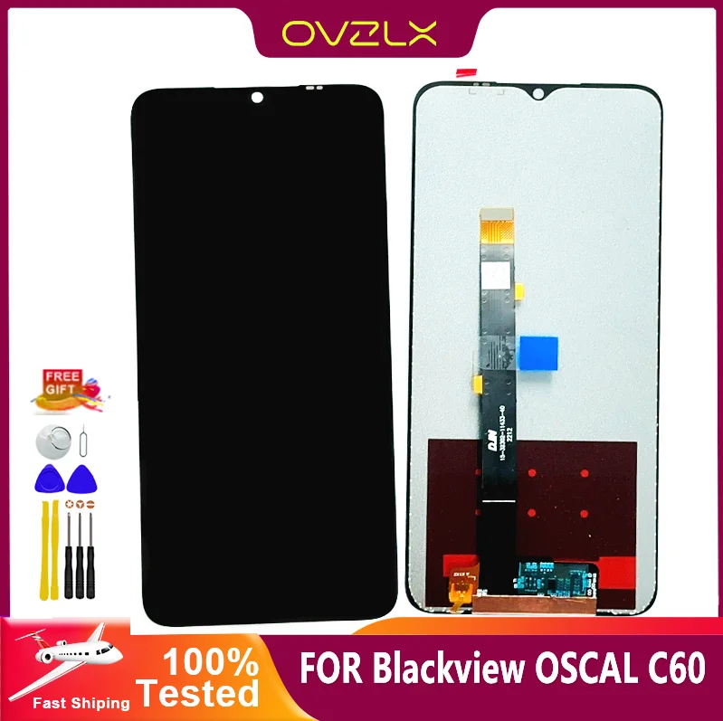 ได้รับการทดสอบของแท้สำหรับ Blackview Oscal C60จอแสดงผล LCD + อะไหล่ประกอบหน้าจอสัมผัสสำหรับ Blackview เซ็นเซอร์ LCD + เครื่องมือ C60