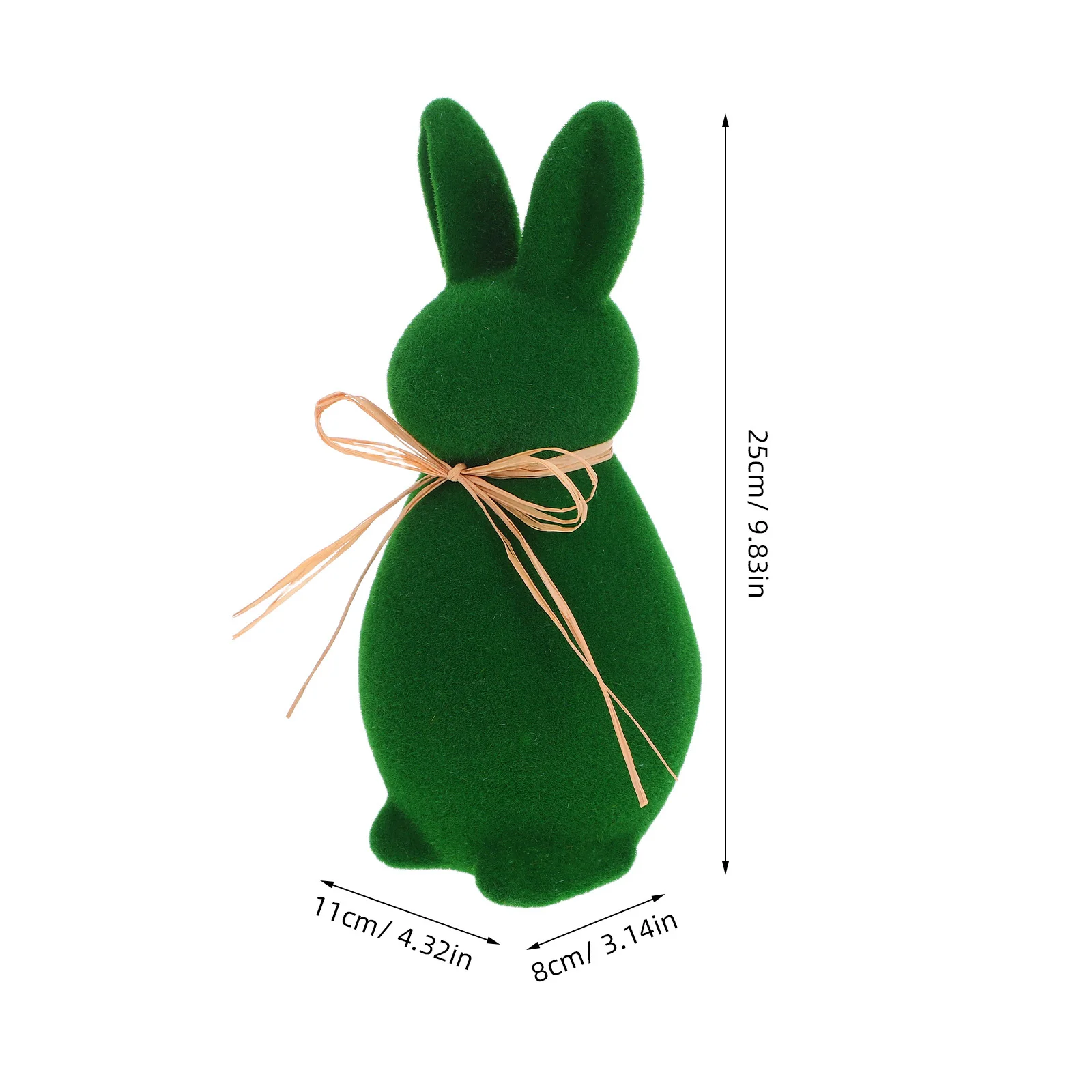 تمثال أرنب متجمع لعيد الفصح الرائع لديكور حديقة المنزل، مادة إسفنجية خفيفة الوزن نابضة بالحياة، زينة للعطلات المبهجة