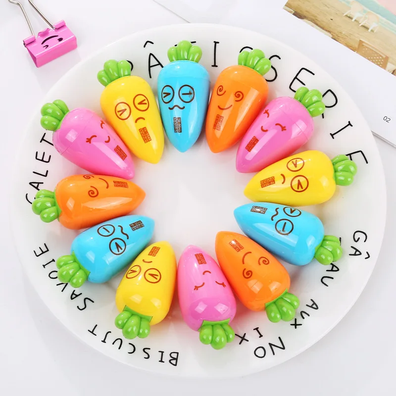 Creative Stationery Students Cartoon Cute Radish Sharpener Pencil Sharpener Pencil Sharpener Small Gift For Children