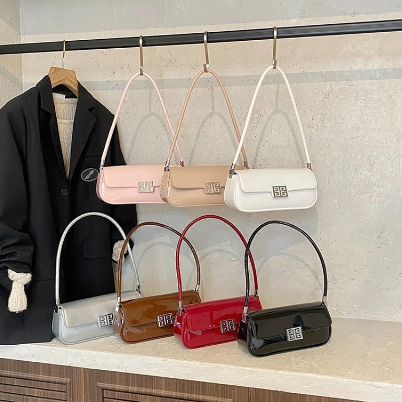 

Стильная женская сумка через плечо из кожи с линейным принтом и высококачественным парижским пригородным поездом, легкая, мягкая, повседневная ​