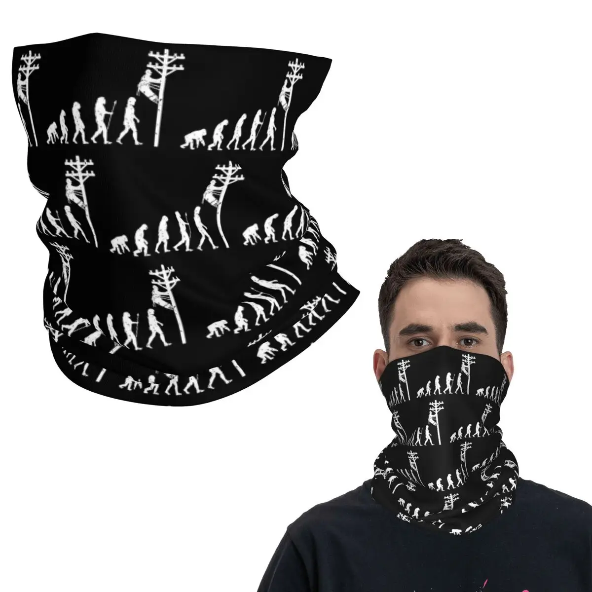 

Забавная бандана с цитатой линемана, инженер-электрик, гетры на шею, маска с принтом, шарф, теплая Балаклава для мужчин, женщин, взрослых, моющаяся