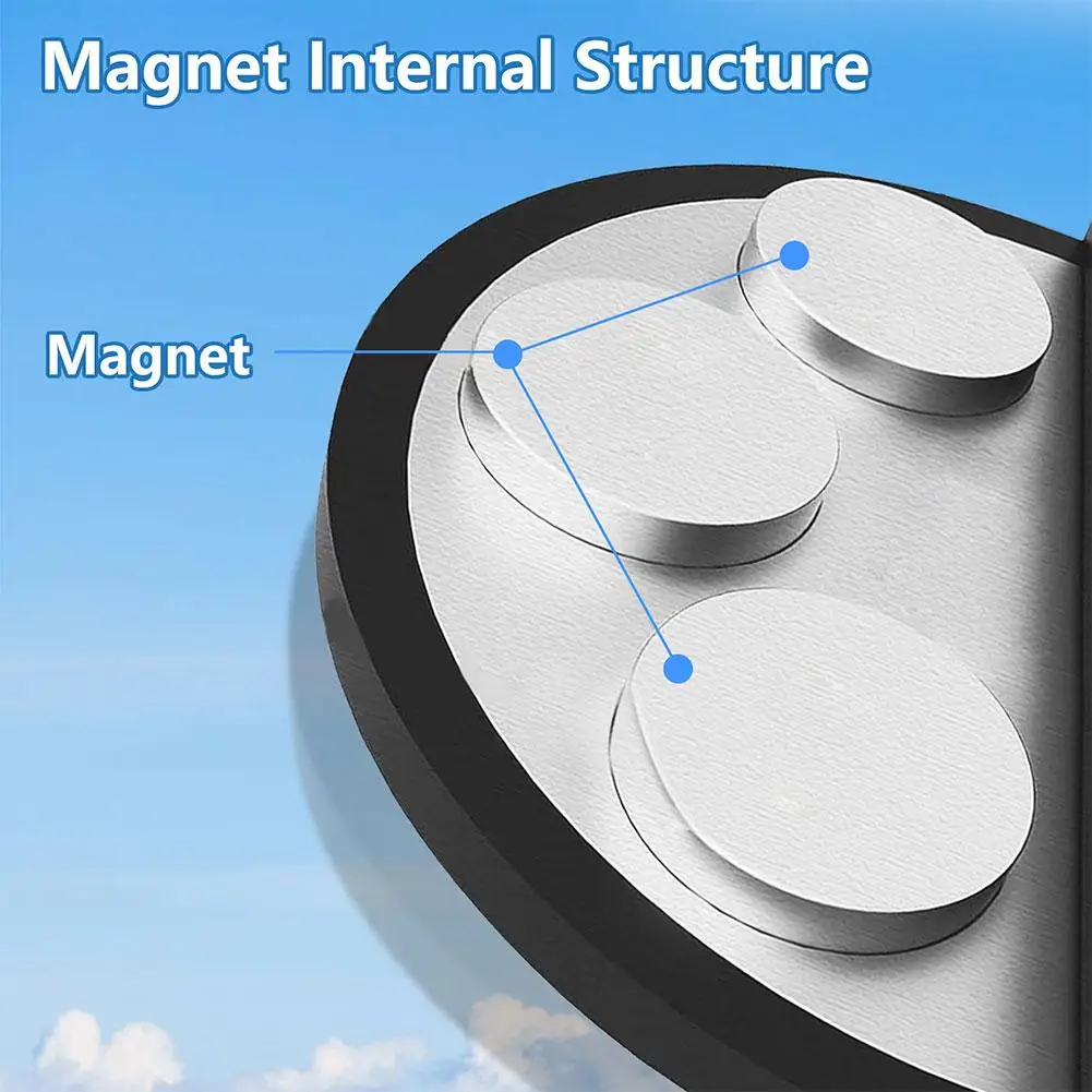  for StarLink V3 Roof Adjustable Magnetic Bracket Robust 8 Magnetic Base Provides Up To 170 Lbs Of Force Black Waterproof Paint
