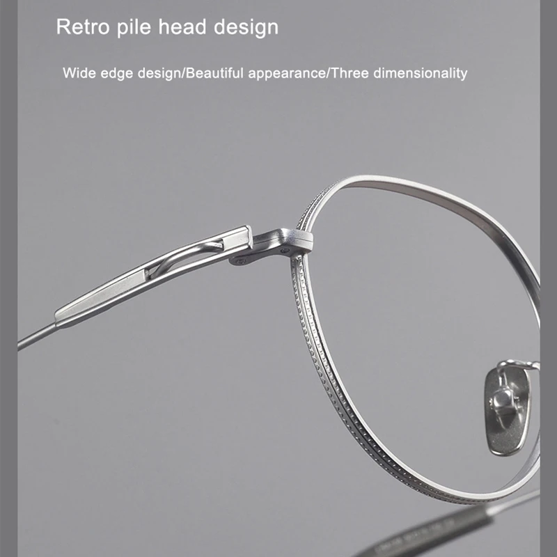 Merk Replica Titanium Brillen Frame Voorschrift Bijziendheid Bril Retro Onregelmatige Vrouw Man Luxe Lezing Optische Bril