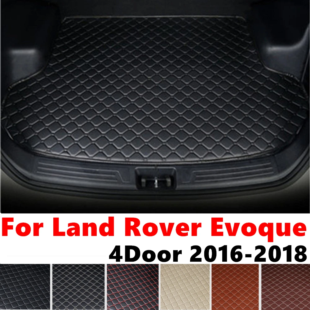 Car trunk mat for Land Rover Evoque 4Door 2018 2017 2016 Rear Cargo Liner Boot Tail Cover Interior Accessories Tray luggage Pad