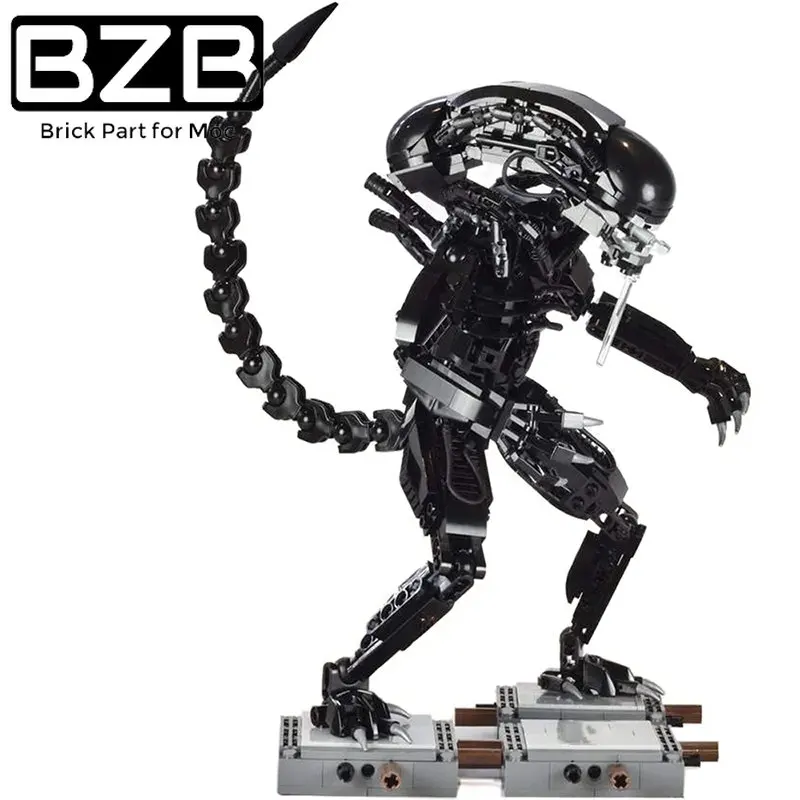 

BZB MOC Movie Series 27578 Aliens Mech monster Star Building Blocks Assemble Brick Parts Kid Stem Educational Toys Children