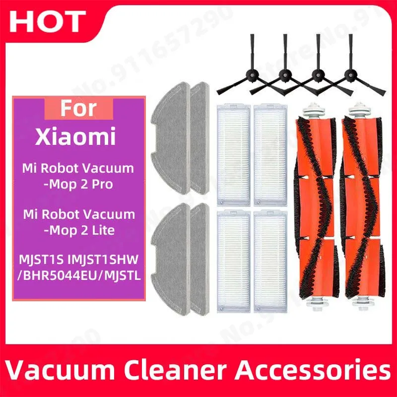 

For Xiaomi Mi Robot Vacuum-Mop 2 Pro/Lite MJST1SHW MJSTL Hepa Filter Mop Cloth Main Side Brush Mijia Vacuum Cleaner Accessories