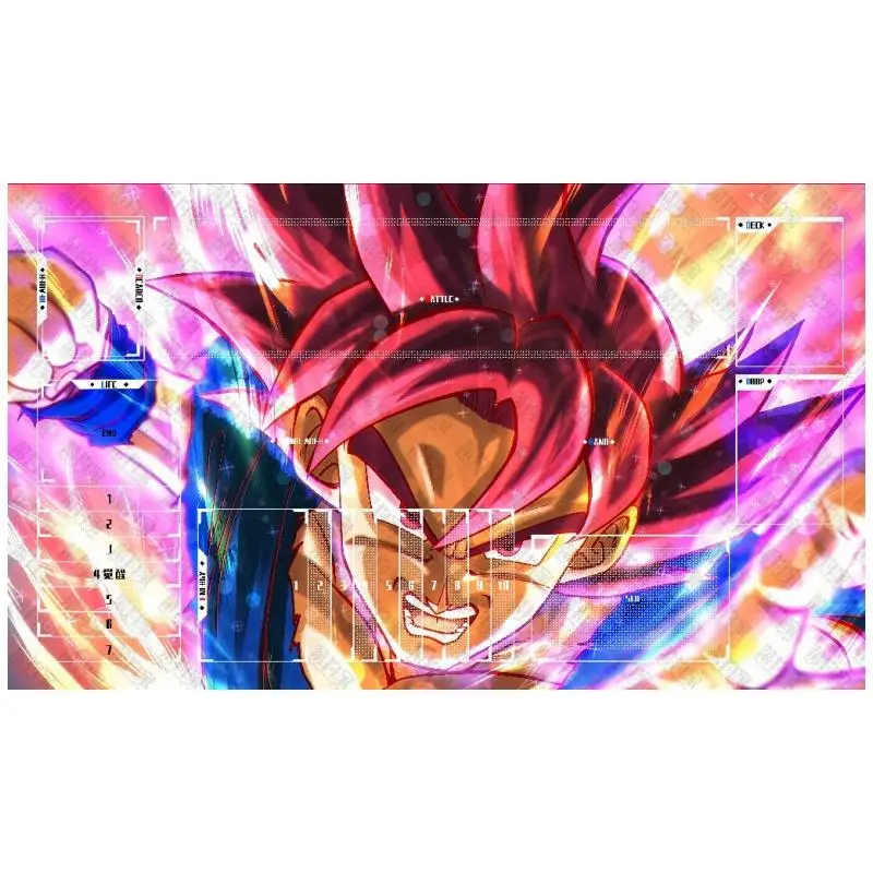 DRAGON BALL Card Pad Son Goku Vegeta IV Super Saiyan Diy Резиновый коврик для одного игрока Боевой коврик Аниме Коллекция игр Фигурка