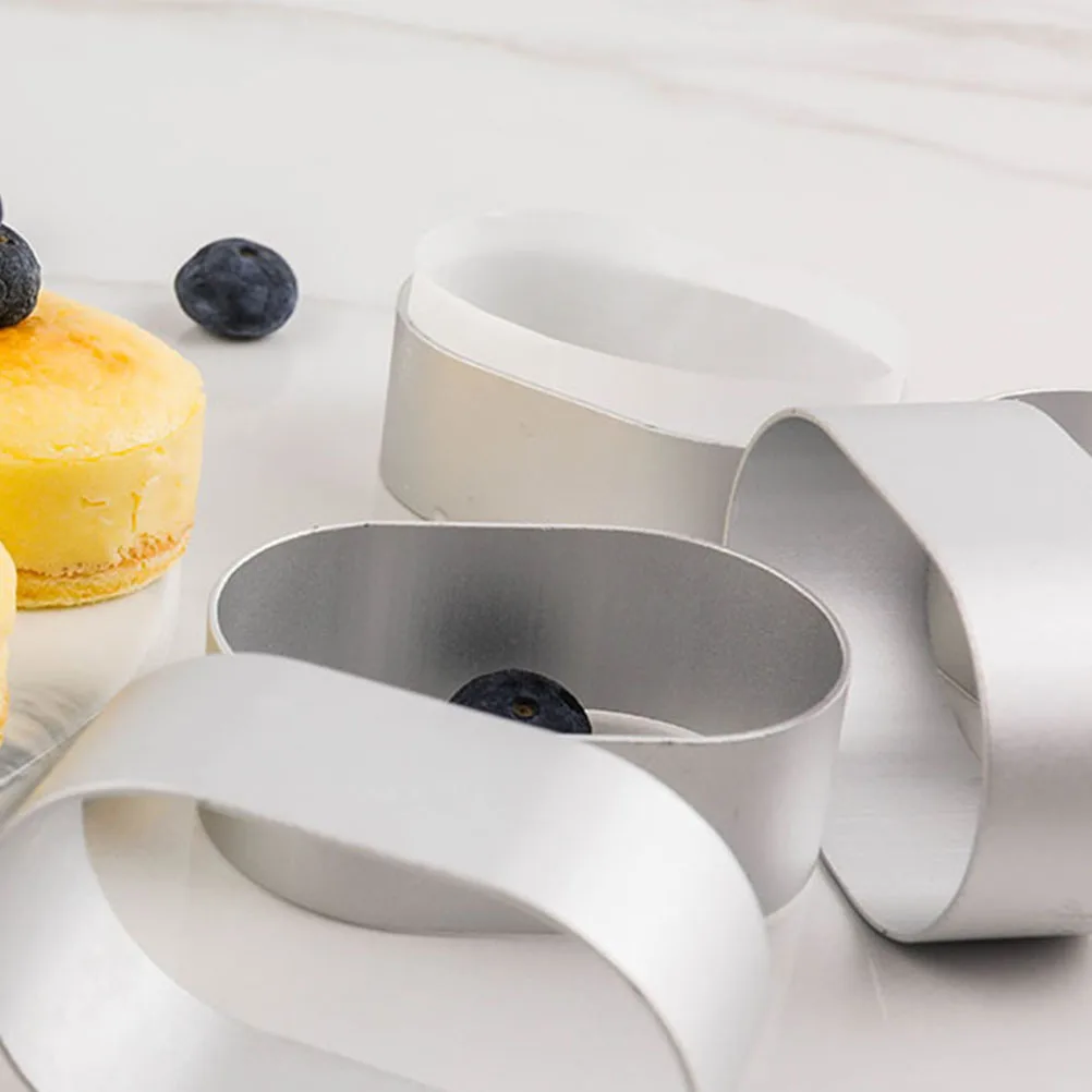 

10pcs Baking Pan Cake Chocolate Mold Baking Tool Easy Stainless Steel Cheese Mold Cake Mould Demould Home Use