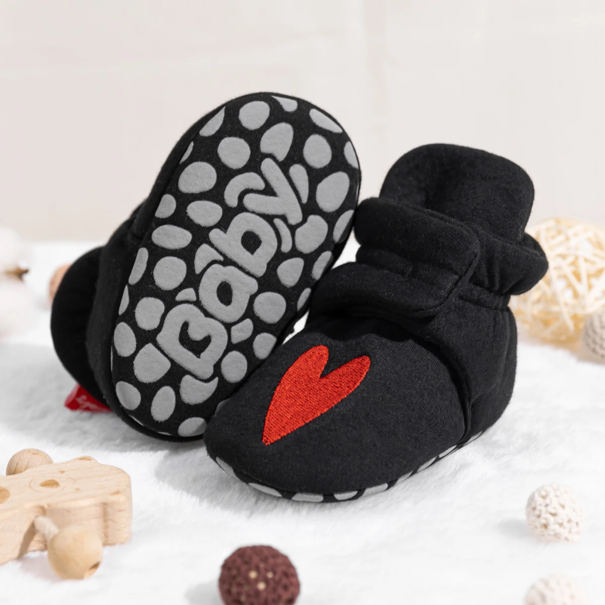KIDSUN-أحذية جورب دافئة لحديثي الولادة ، طفل صغير ، بنين ، بنات ، قطن ، الجوارب ، عدم الانزلاق ، نعل ناعم ، النعال ، الجوارب ، سرير ، الجوارب الثلجية ، الشتاء #5