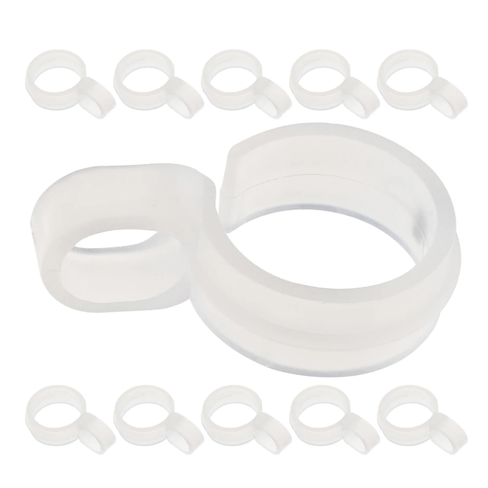 

20pcs Windproof Clothes Hanger Hooks 32 38mm Diameter Plastic Anti Blow Away Laundry Rack Fixing Buckle